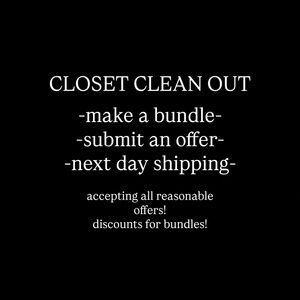 Closet Clean Out Offer